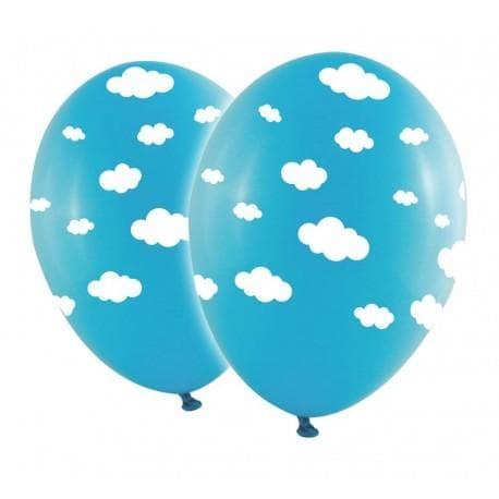 Latexballonger - Baby Blå Moln 10-pack