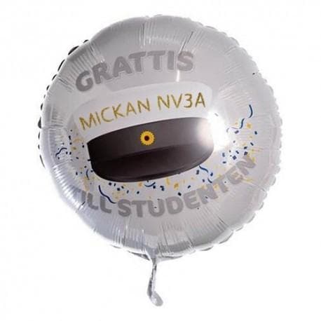 Folieballong - Grattis Till Studenten 53 cm