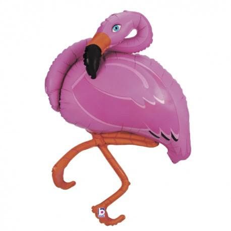 Folieballong - Pink Flamingo Shape