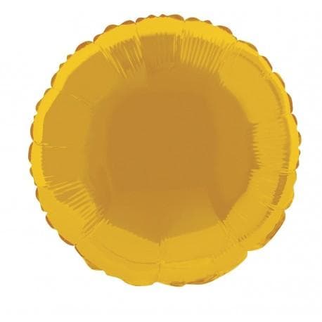 Folieballong Rund Guld 40 cm