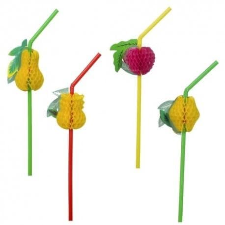 Sugrör med Pappersfrukter