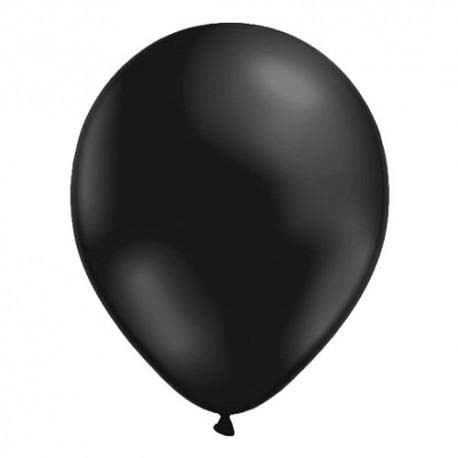 Ballonger Svarta Metallic (100 pack)