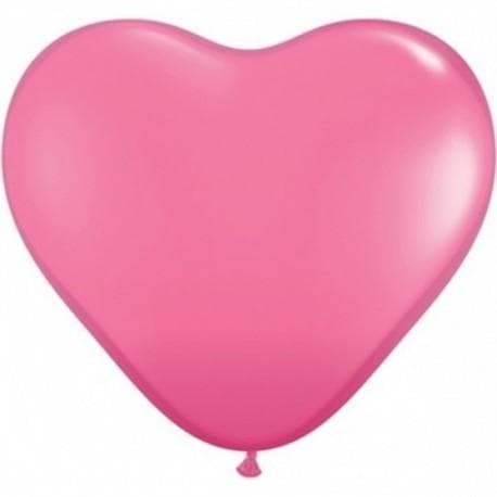 Hjärtballonger Rosa (100 pack)
