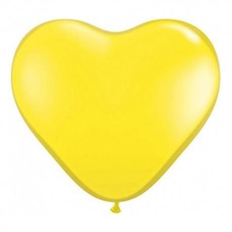 Hjärtballonger Gula (25 pack)