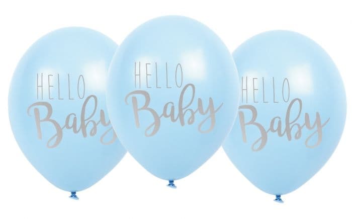 Ballonger Hello Baby Blå - Jabadabado
