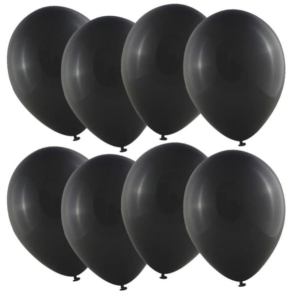 Balloner Sort Metallic 8-pak - Tinka