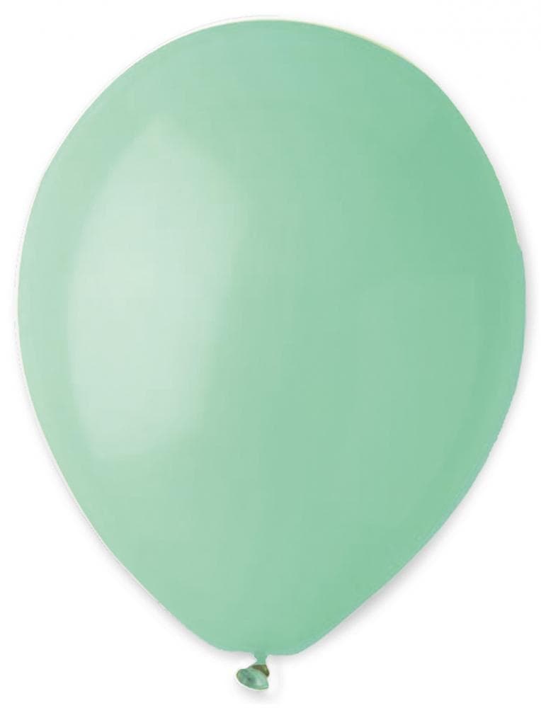Latexballonger Enfärgade - Mint Green 25-pack - Ballongkungen