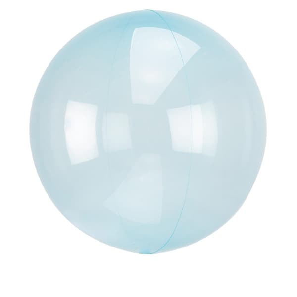 Folieballong Clear Crystal, Blå - Ballongkungen