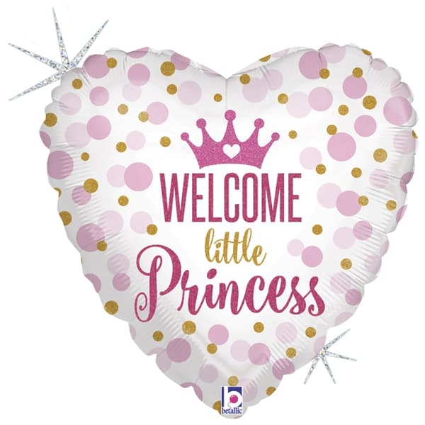 Folieballong - Welcome Little Princess 45 cm - Ballongkungen