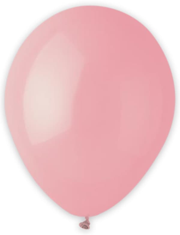 Latex Ballon Baby Pink 25-pak - Ballonkongen