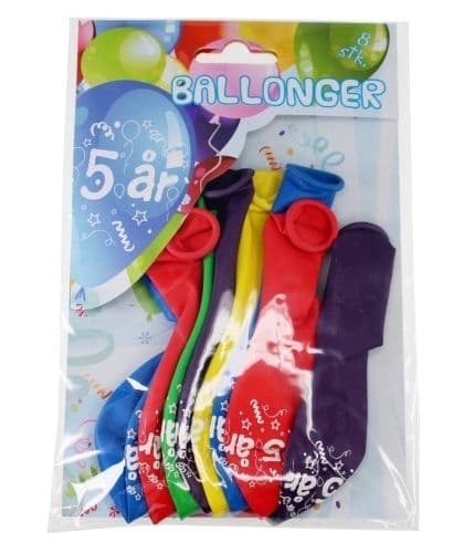 Årsballonger 5 År - Tinka
