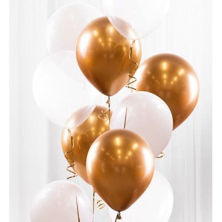 Balloon Bouquet - Gold/Chrome