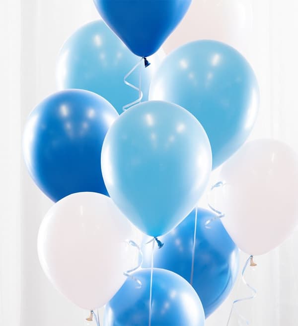 Ballonbuket Blå - Ballonkongen