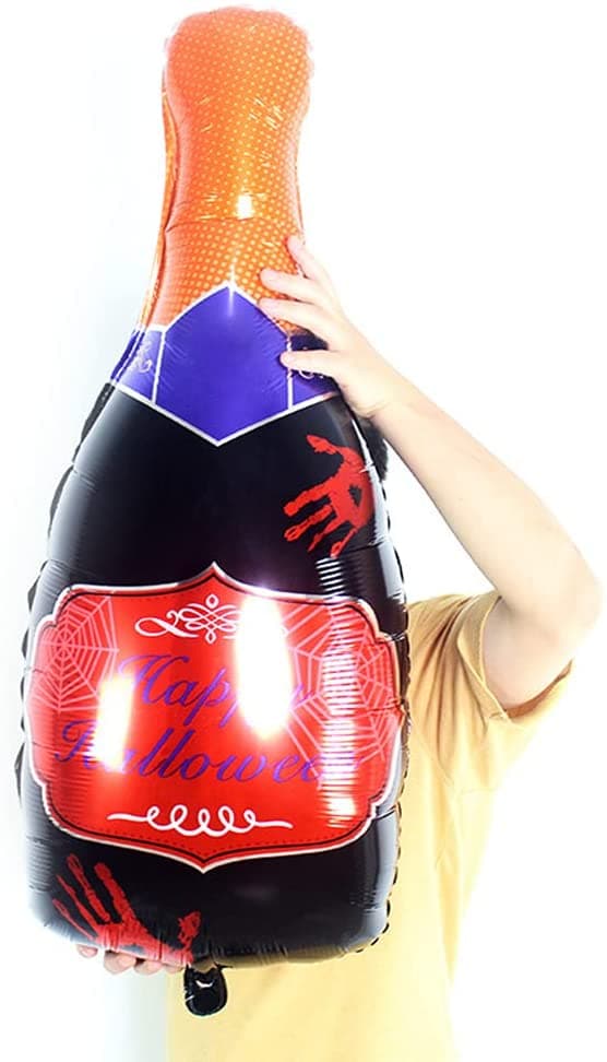 INF Ballong Halloween Champagneflaske 98 cm 2-pakning