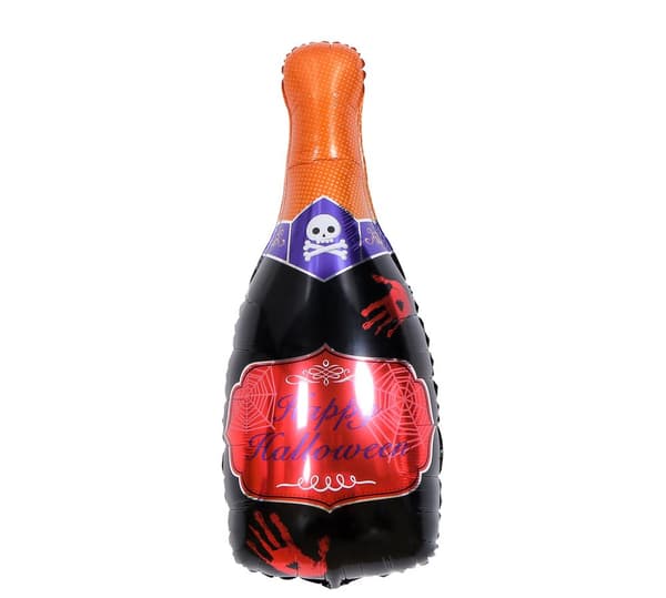 INF Ballong Halloween Champagneflaske 98 cm 2-pakning