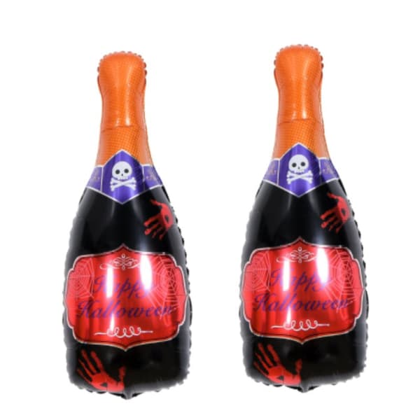 INF Ballong Halloween Champagneflaske 98 cm 2-pakning