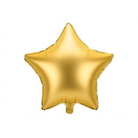 2-PACK Folieballong Stjärna 48cm Guld