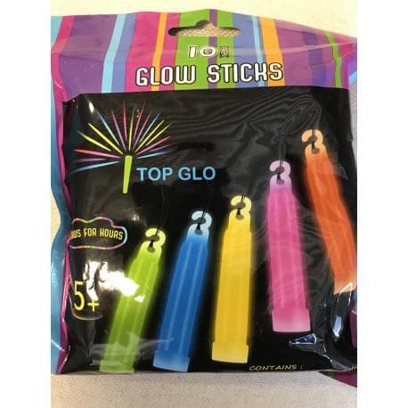 10-PACK Självlysande Glowstick Halsband