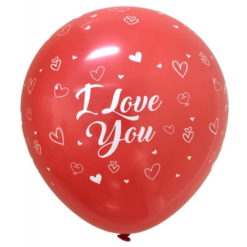 "I LOVE YOU"-BALLONGER I LATEX - 8 ST