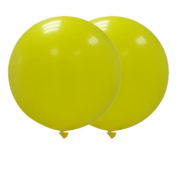 Jätteballonger 90 cm gula - 2P