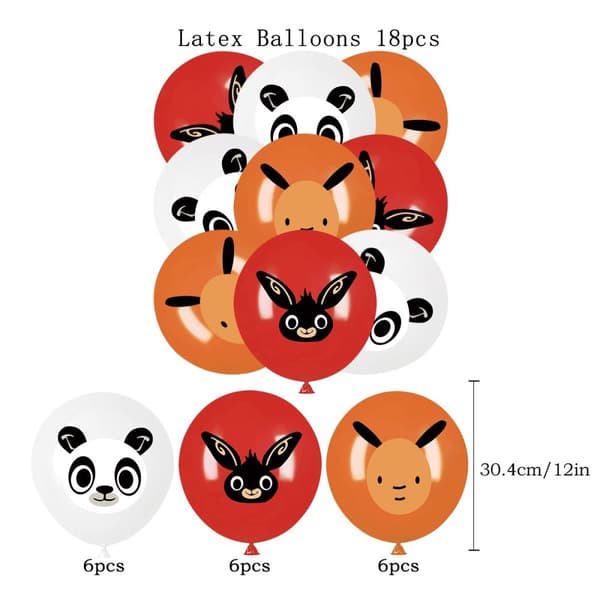 Bing Bunny Barnkalas Ballongbåge
