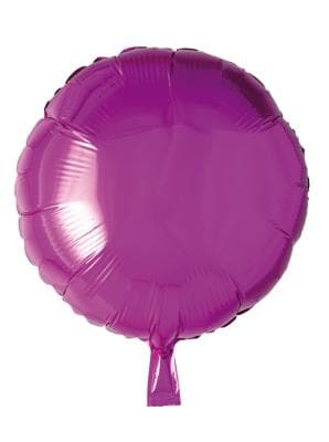 Folieballong, rund, lila, 46 cm