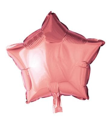 Folieballong, stjärna, rosa, 46 cm