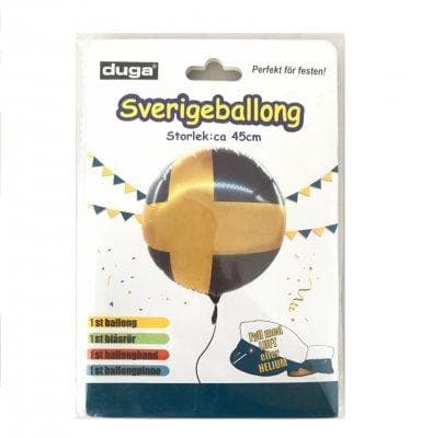 Folieballong, Sverige, 45cm