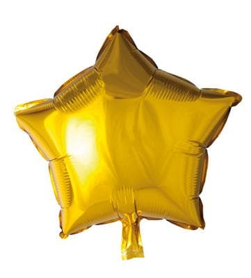 Folieballong, stjärna, guld, 46 cm