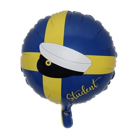 Student folieballon, rund