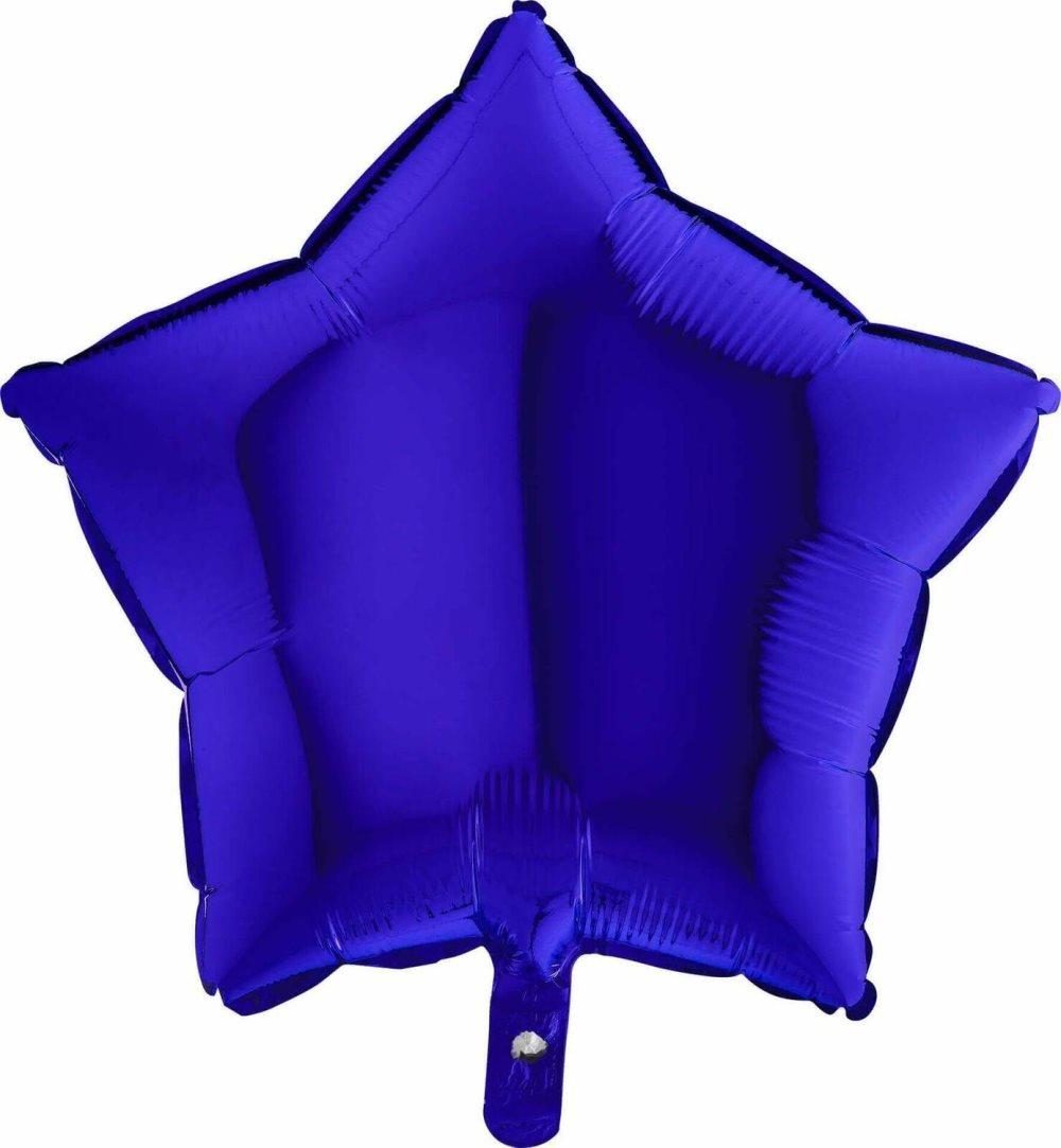 Folieballong Stjärna Blue Capri - Ballong - Helium - 91 cm