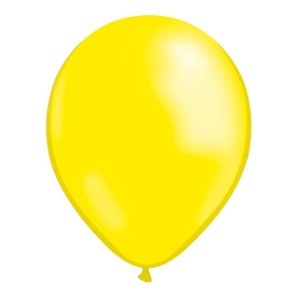 Ballonger Gula Metallic - Latexballonger - 25-pack