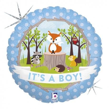 Folieballong Its a Boy Holografisk 46 cm
