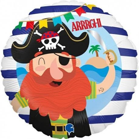 Folieballong - Funny Pirate 46 cm