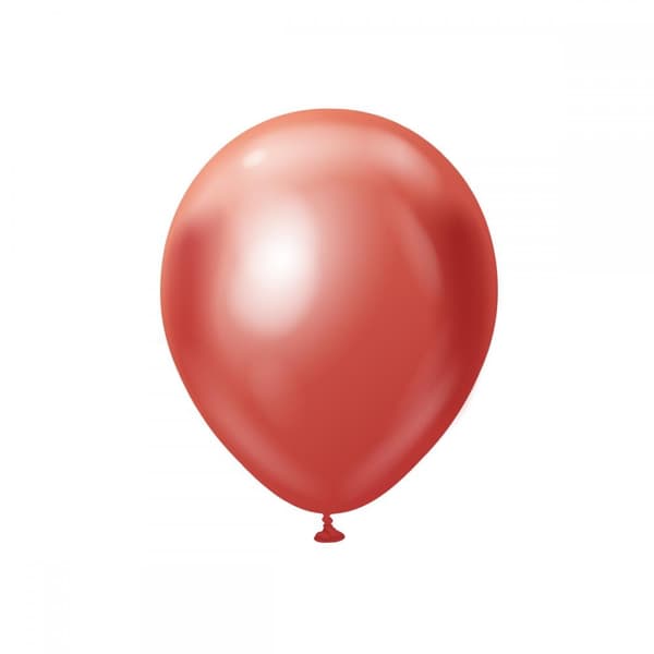 Latexballonger 10-Pack Röd Chrome Pro, 30 cm - Ballongkungen