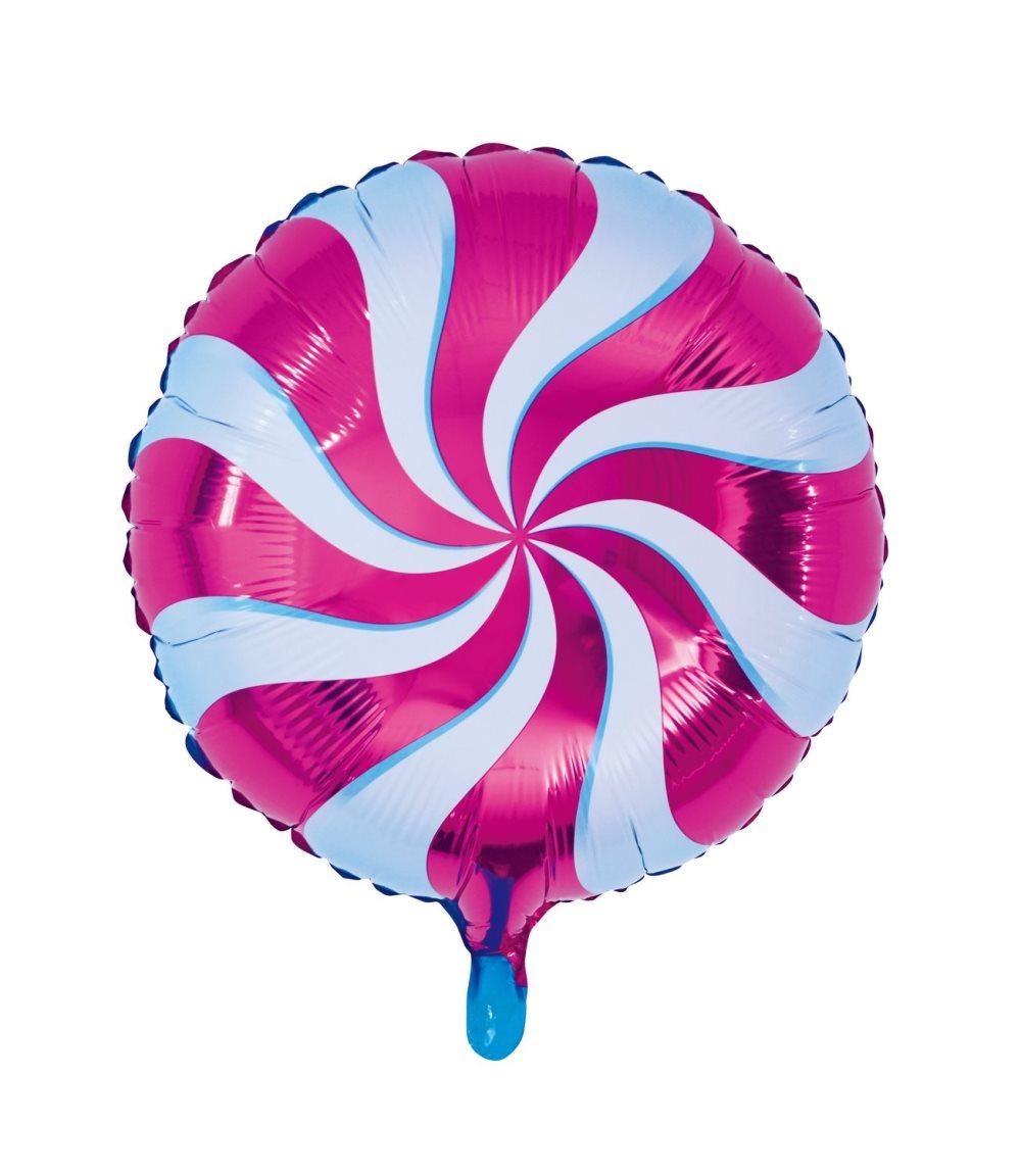Gaggs Folieballong Swirl Rosa