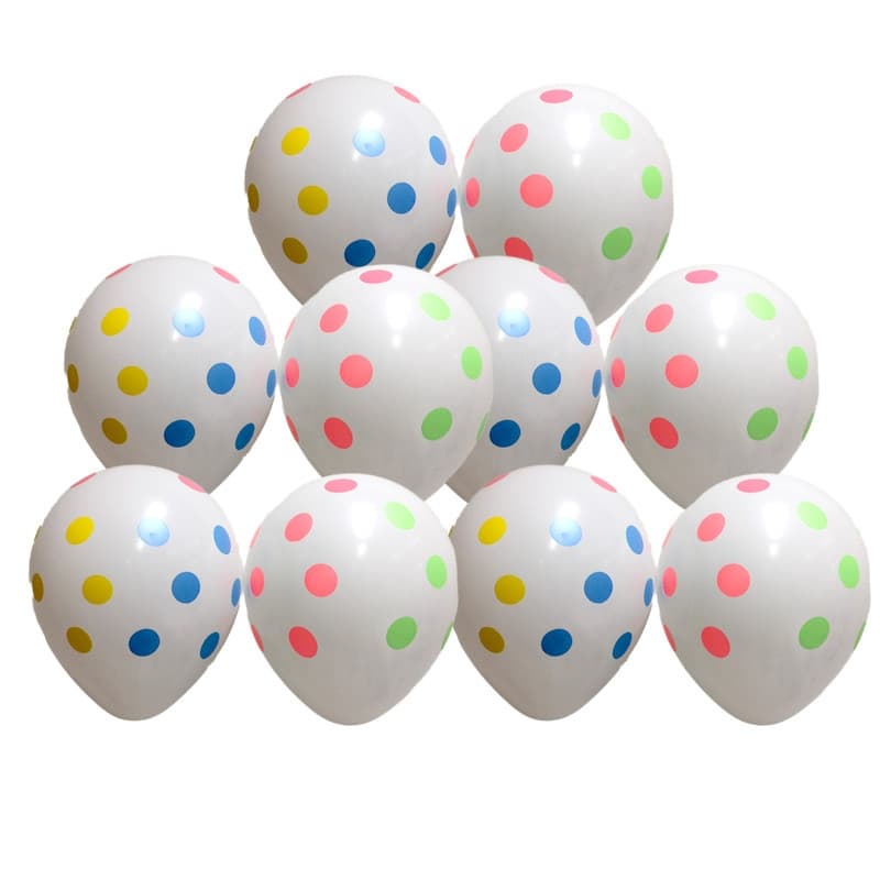 Gaggs Prickiga Ballonger 10-Pack Vita Ballonger
