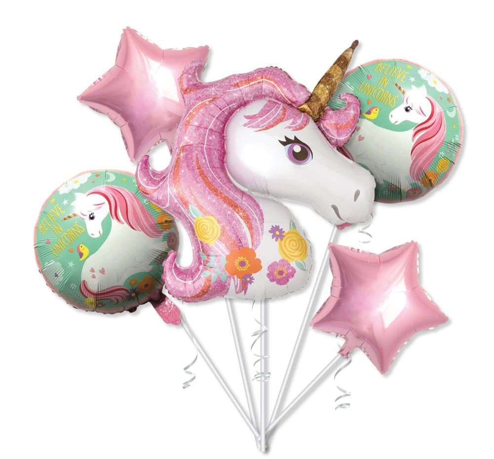 Gaggs Folieballong Unicorn 5-Pack