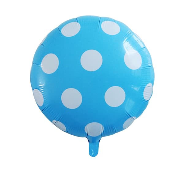 Gaggs folieballon plettet lyseblå