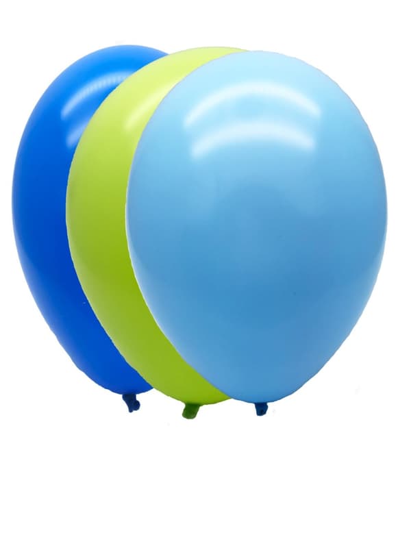 Gaggs Partypack Ballon blå-grøn 15-pak