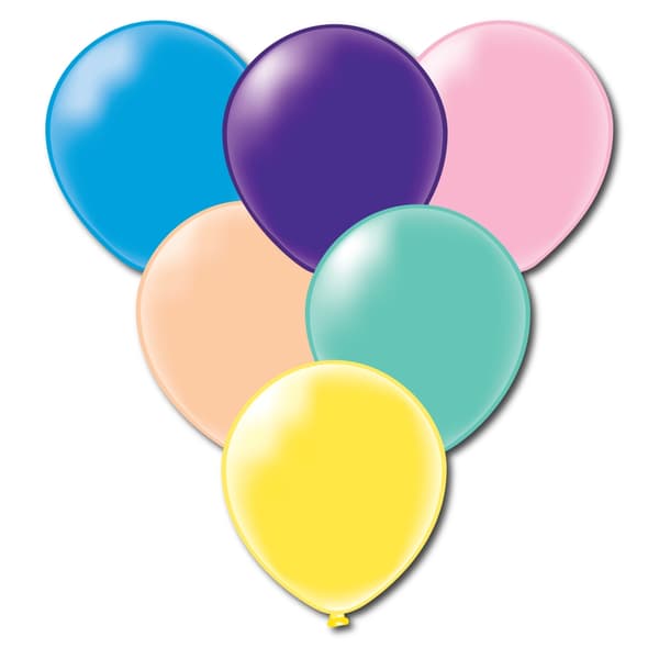 Gaggs Runda Ballonger, Blandade färger, 20-Pack