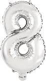 Gaggs Sifferballong Nr 8 Silver 35 cm