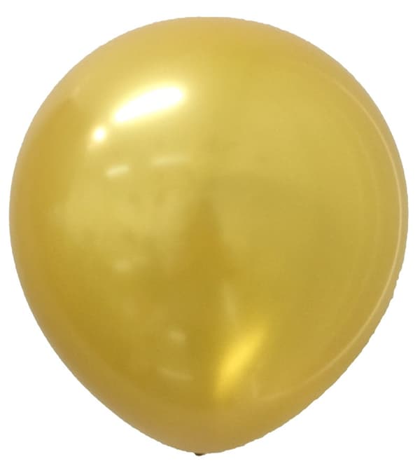 Gaggs ballon ensfarvet 20-pak, guld