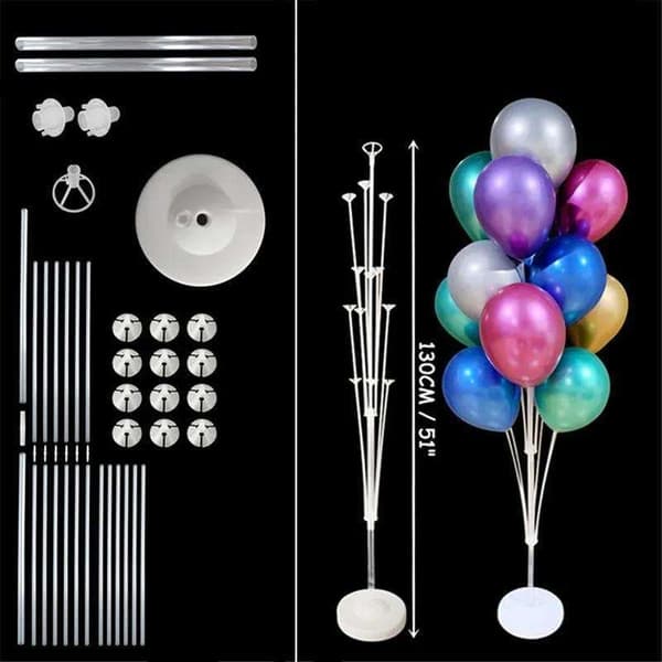 Ballongstativ Holder for 13 ballonger - Stabilt & Praktisk