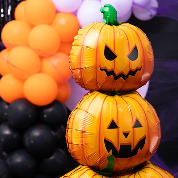 Stående Folieballong Pumpor Halloween 84x158cm