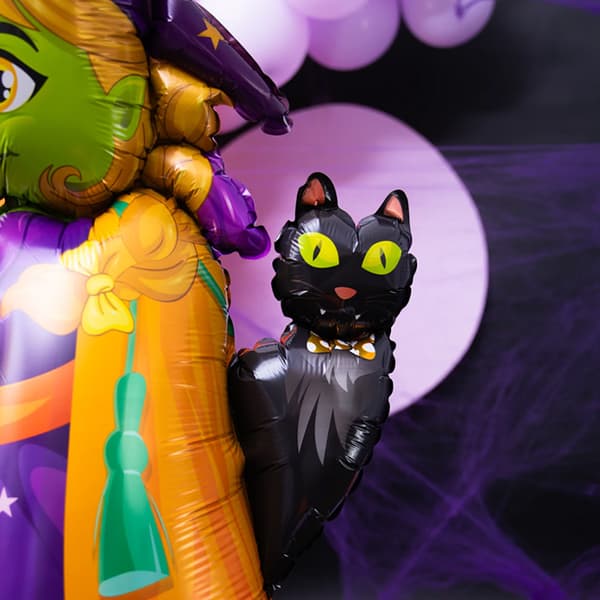 Stående Folieballong Halloween-heks 72x155 cm