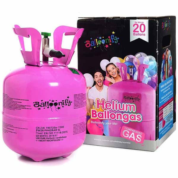 Ballonggas / heliumtub liten - för 20st ballonger