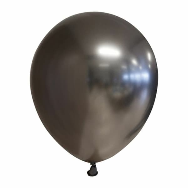 Ballong 12" Mirror grå 6-pack