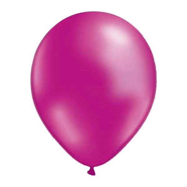 Latexballong Metallic Magenta fuchsia lila 28cm 25-pack