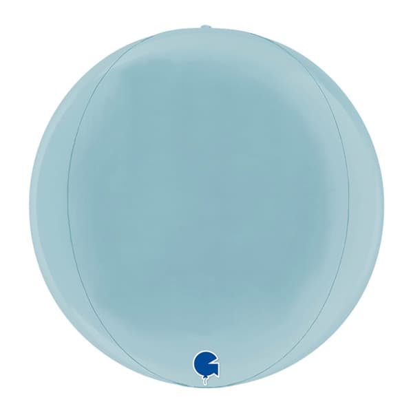 Folieballong Globe Pastel Blå 29cm